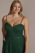 Plus Size Sparkle Lace Dress with Corset Bodice D24NY22001V4W