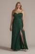 Plus Size Sparkle Lace Dress with Corset Bodice D24NY22001V4W