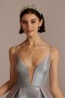 Pleated Iridescent Ball Gown WBM2885V2