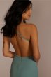 Halter Crepe A-line with Waist Cutouts WBM2997
