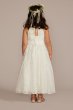 Shirred Halter Neck Ball Gown Flower Girl Dress WG1444
