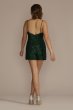 High Neck Sequin Skort Romper D24NY22467