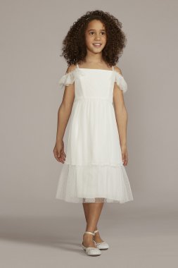 Crinkle Chiffon Boho Flower Girl Dress WG1464