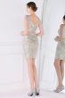 Light Blue Sequins Cocktail Dress with Fringes E202283182