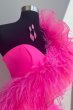 Fuchsia Sweetheart Short Homecoming Dress with Ruffles E202283186