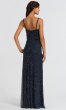 Sequin Navy Long Bridesmaid Dress AP-091866700-N