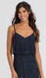 Sequin Navy Long Bridesmaid Dress AP-091866700-N