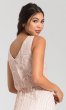 Long Blush Beaded Bridesmaid Dress AP-091900120-B
