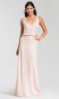 Long Blush Beaded Bridesmaid Dress AP-091900120-B