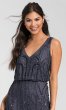 Long Gunmetal Bridesmaid Dress AP-091900120-G