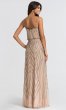 Taupe Beaded Long Bridesmaid Dress AP-AP1E200215-TP