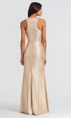 Long Sequin Bridesmaid Dress 1601 BJ-BM-1601
