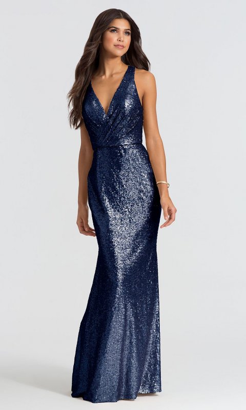 Long Sequin Bridesmaid Dress 1601 BJ-BM-1601