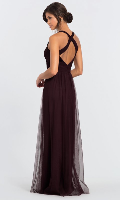 Long Tulle Bridesmaid Dress 7012 BLF-L-7012