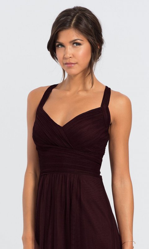 Long Tulle Bridesmaid Dress 7012 BLF-L-7012
