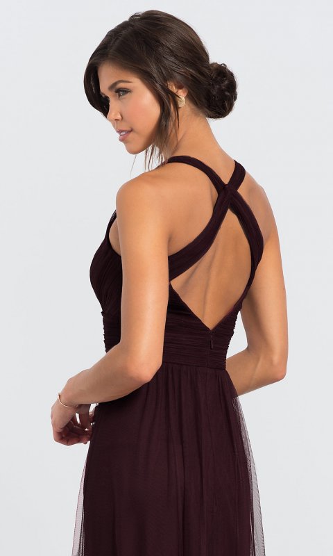 Long Tulle Bridesmaid Dress 7012 BLF-L-7012
