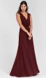 A-Line Long Chiffon Bridesmaid Dress HYP-5600