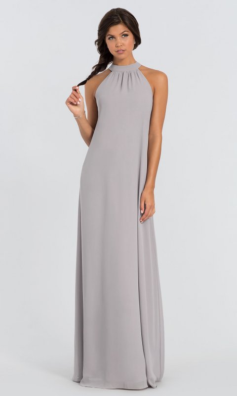 Elena Long Shift Chiffon Formal Bridesmaid Dress JAUG-C-Elena-Long