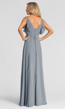 Long Chiffon Cassie Bridesmaid Dress JY-BM-Cassie