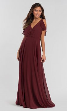 Long Chiffon Cassie Bridesmaid Dress JY-BM-Cassie