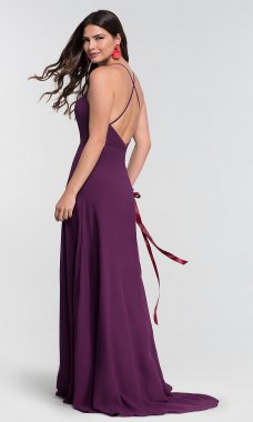 Chiffon Simple Long Bridesmaid Dress by KL-200010-v