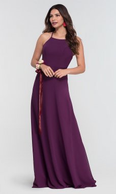 Chiffon Simple Long Bridesmaid Dress by KL-200010-v