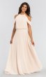 Cold-Shoulder Long Bridesmaid Dress KL-200012