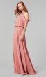 Cold-Shoulder Long Bridesmaid Dress KL-200012