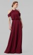 Cold-Shoulder Long Bridesmaid Dress KL-200012