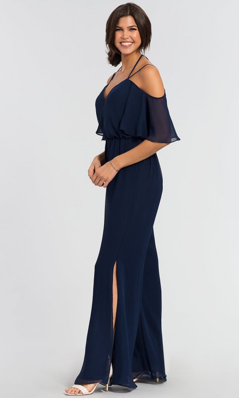 Long Chiffon Bridesmaid Jumpsuit by KL-200014