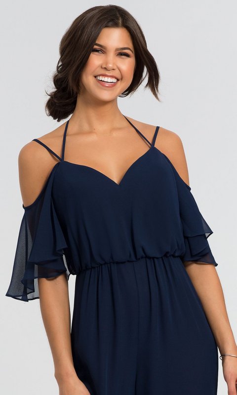 Long Chiffon Bridesmaid Jumpsuit by KL-200014