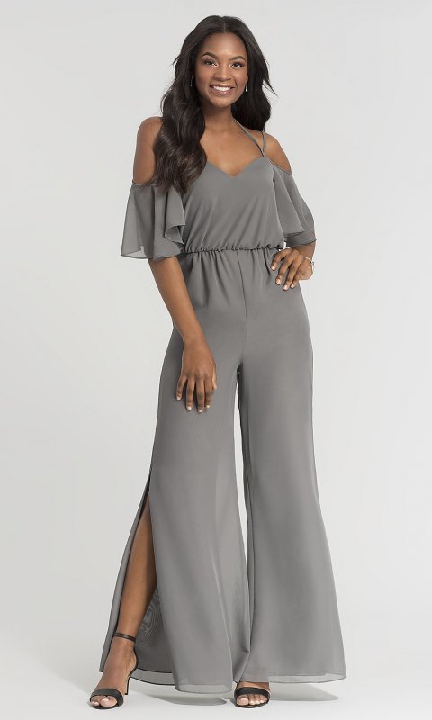 Long Chiffon Bridesmaid Jumpsuit by KL-200014