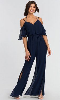 Long Chiffon Bridesmaid Jumpsuit by KL-200014