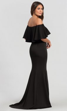 Long Off-the-Shoulder Bridesmaid Dress KL-200017