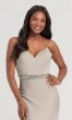 V-Neck Long Bridesmaid Dress with Beading KL-200020