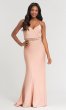 V-Neck Long Bridesmaid Dress with Beading KL-200020
