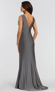 Removable-Bandeau Long Bridesmaid Dress KL-200021