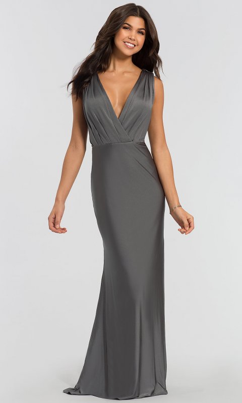 Removable-Bandeau Long Bridesmaid Dress KL-200021