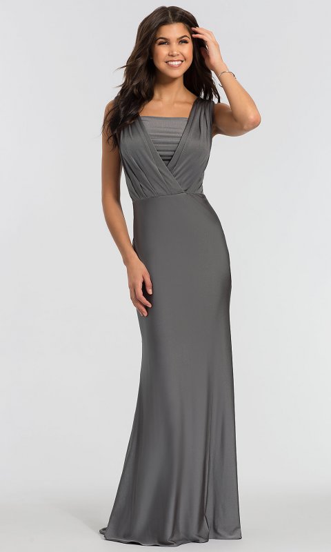 Removable-Bandeau Long Bridesmaid Dress KL-200021