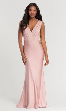 Removable-Bandeau Long Bridesmaid Dress KL-200021