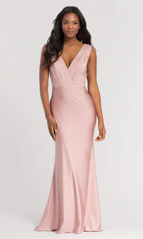 Removable-Bandeau Long Bridesmaid Dress KL-200021