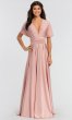 Convertible-Bodice Long Bridesmaid Dress KL-200022
