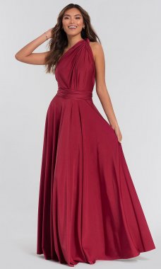 Convertible-Bodice Long Bridesmaid Dress KL-200022