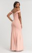 Off-the-Shoulder Crepe Bridesmaid Dress KL-200025