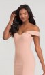 Off-the-Shoulder Crepe Bridesmaid Dress KL-200025