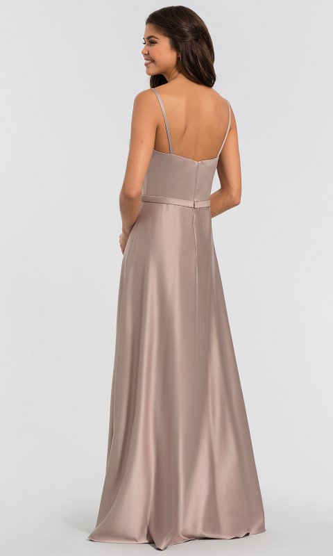 Long V-Neck A-Line Bridesmaid Dress KL-200031