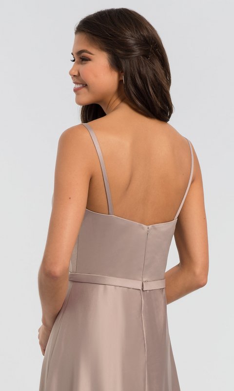 Long V-Neck A-Line Bridesmaid Dress KL-200031