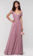 Cold-Shoulder Long Bridesmaid Dress KL-200038
