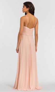 Long Stretch-Chiffon Bridesmaid Dress: KL-200039-v