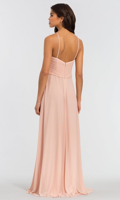 Long Stretch-Chiffon Bridesmaid Dress: KL-200039-v